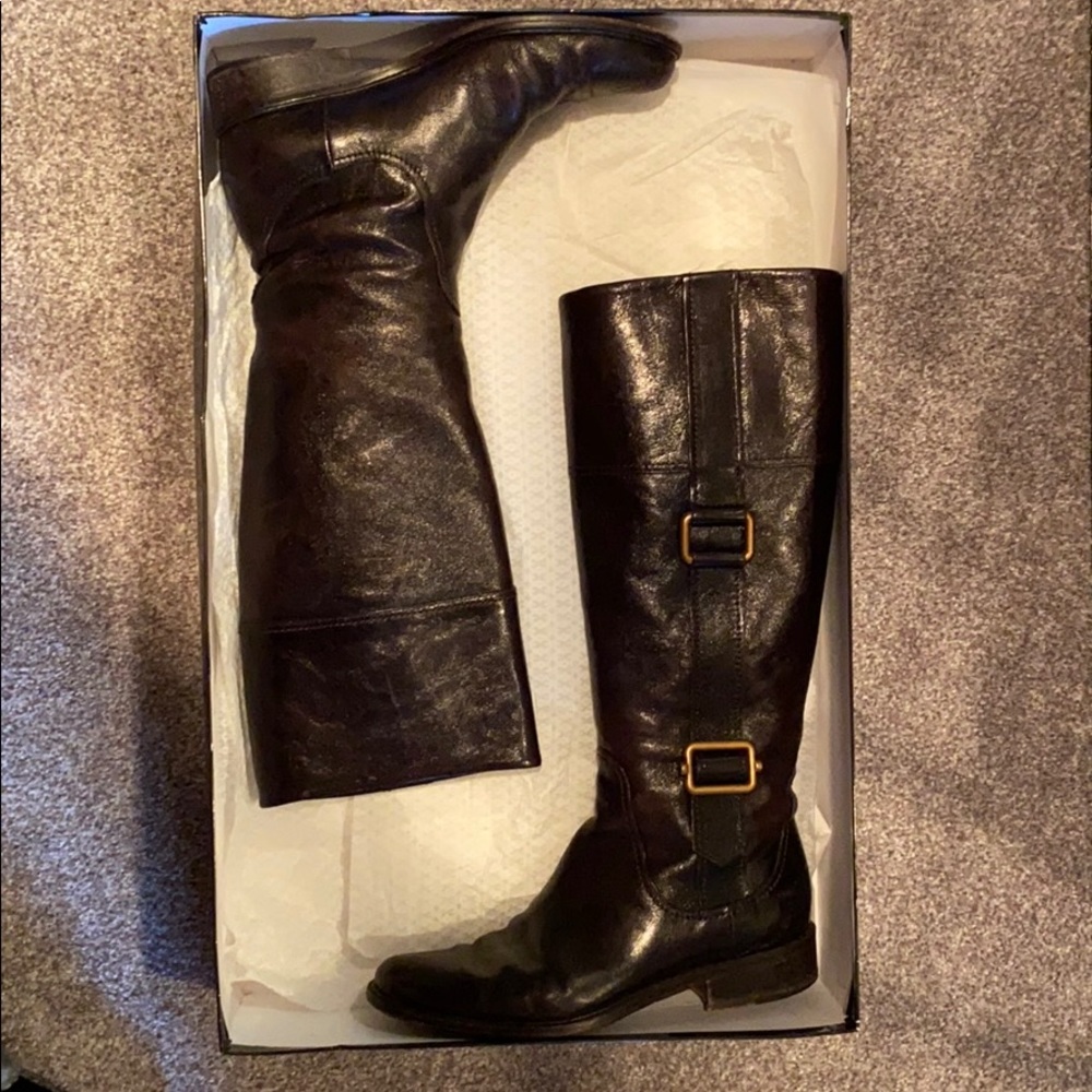 Escada Leather Riding Boots